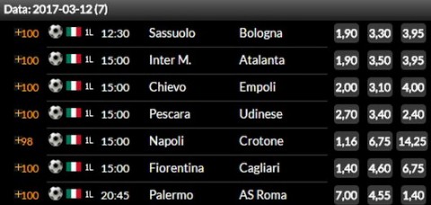 Niedziela w calcio Typy Dnia TOTOLOTEK
