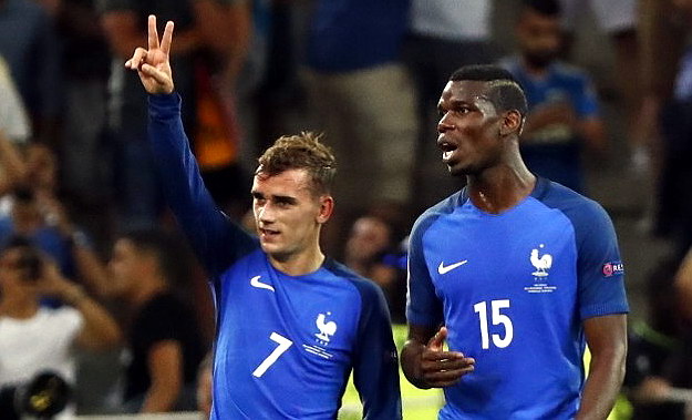 antoine griezmann paul pogba francja