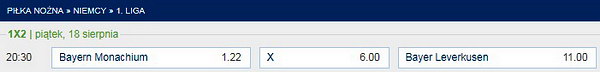 Bayern Monachium Bayer Leverkusen forBet