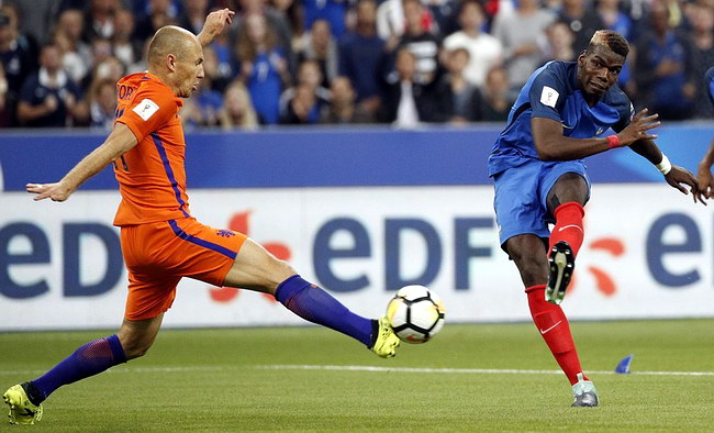 Arjen Robben Paul Pogba