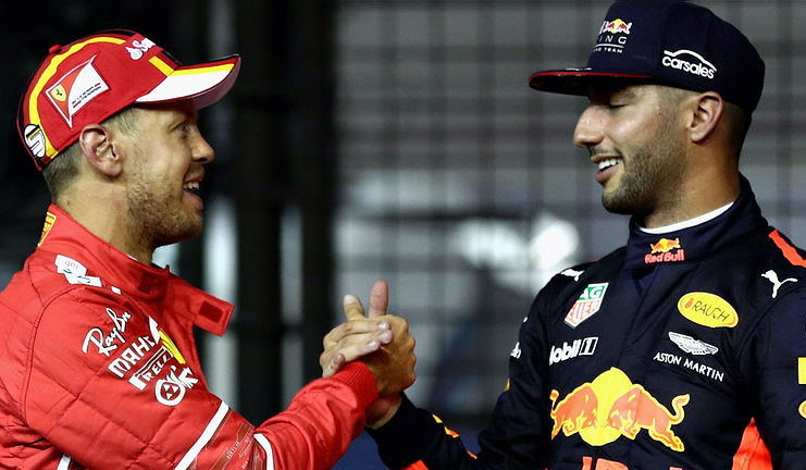 sebastian vettel daniel ricciardo