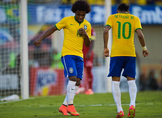 willian and neymar