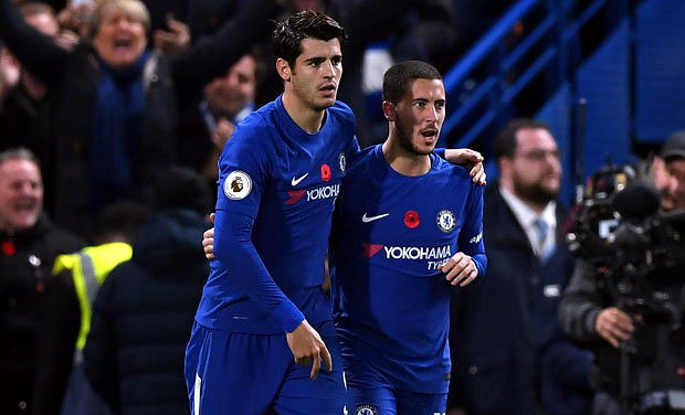 Alvaro Morata Eden Hazard