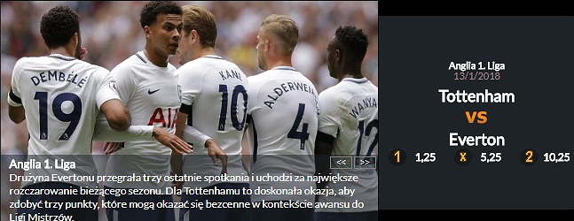 Tottenham Hotspur Everton totolotek