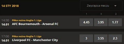 Typy Dnia z LV BET premier league