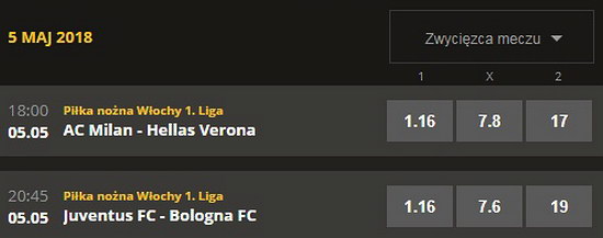 Serie A w sobota Typy Bukmacherskie LV BET