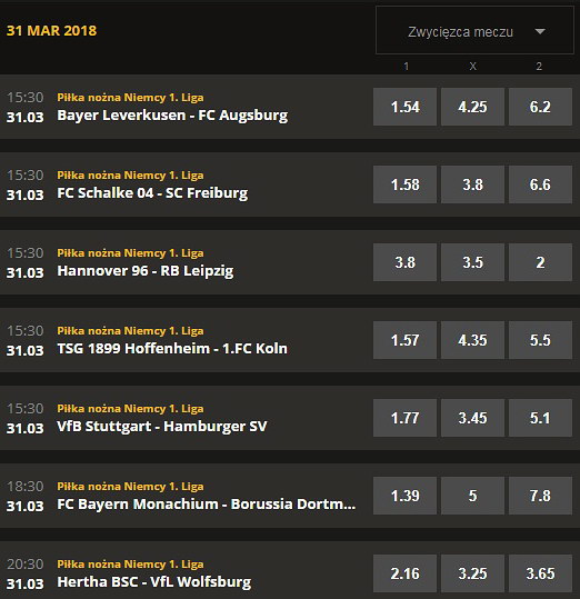 Zaklady Bukmacherskie LV BET Bundesliga