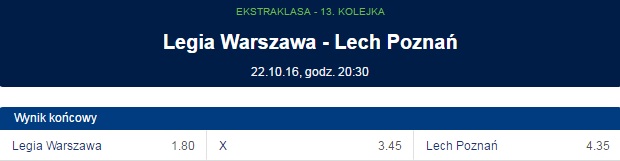 legia lech kursy forbet