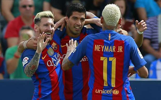 lionel messi luis suarez neymar barcelona