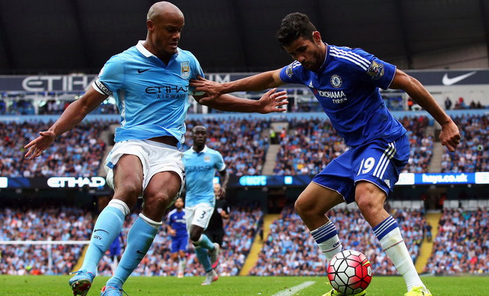 costa kompany chelsea manchester city