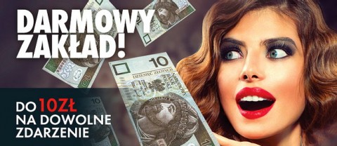 Milenium darmowy zaklad 10 pln baner